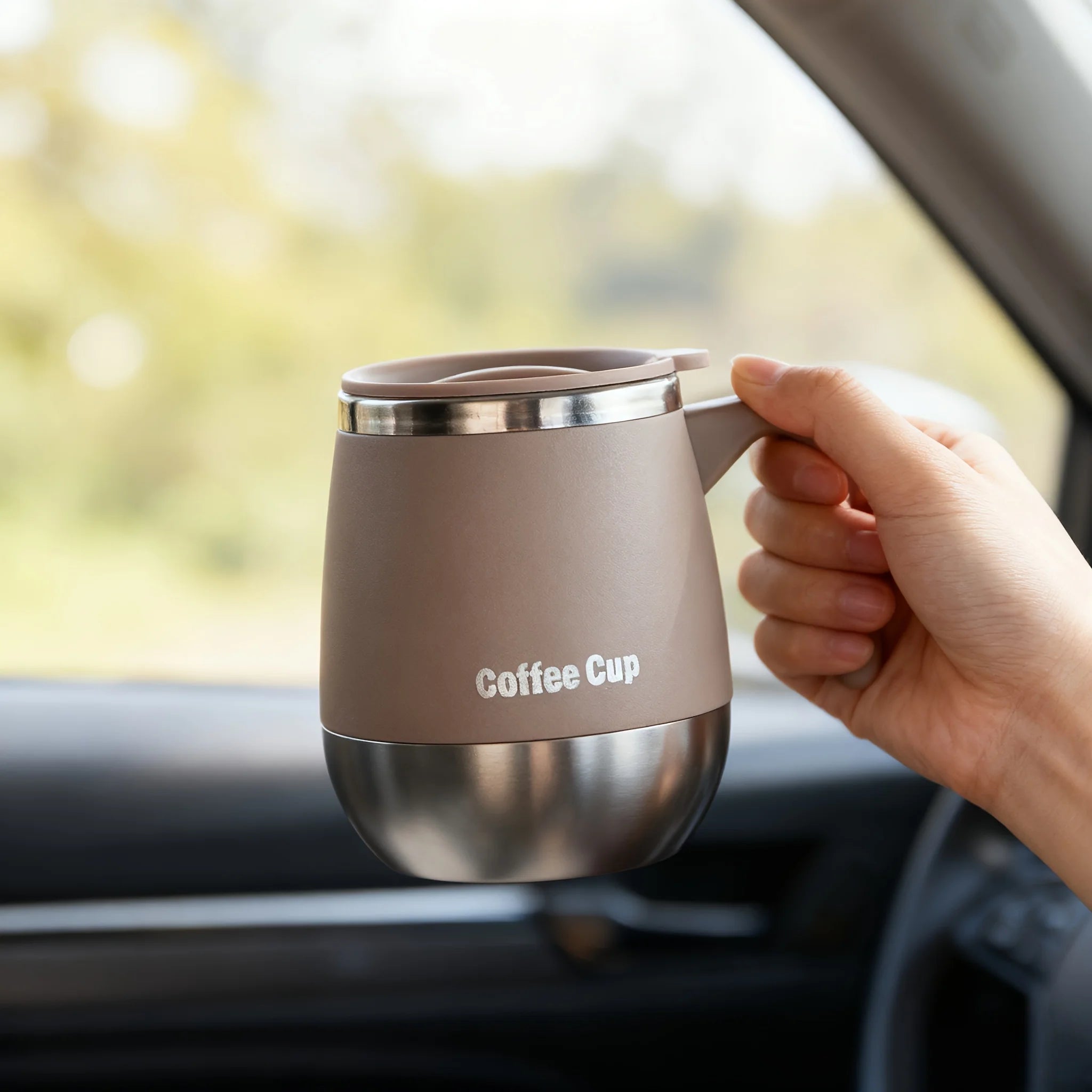 500ml Stainless Steel Insulated Coffee Cup, Double-layer Insulated Cup for Hot and Cold Drinks, Home Outdoor Mug, Holiday Gift