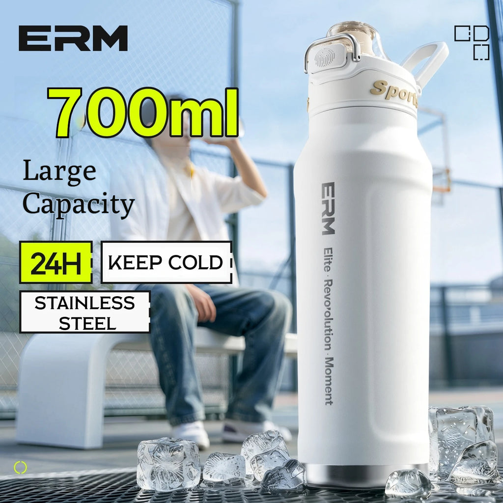 700ml Insulated Cup Stainless Steel Outdoor Sports Water Bottle Thermal Mug Office and Home Keeps Cold and Heat Vacuum Flask